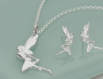 Conjunto de colar e brincos de fadas em prata - Lily Charmed
